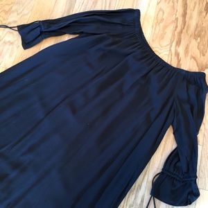 XS Black off the shoulder Loft Dress Worn once!